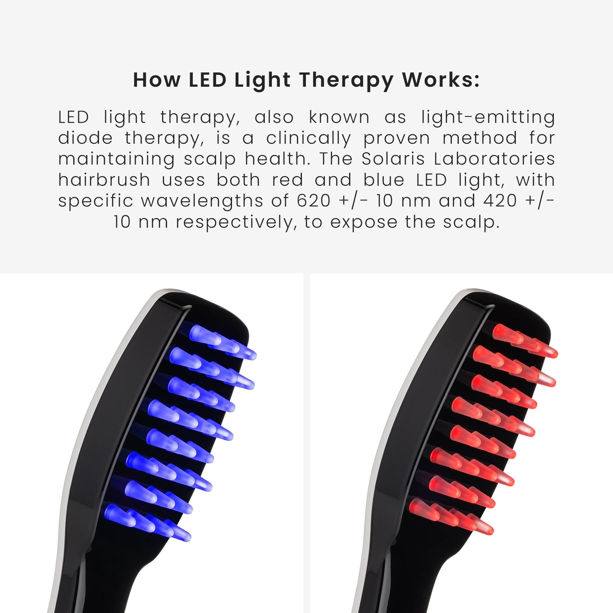 Hairbrush with Red Light Therapy